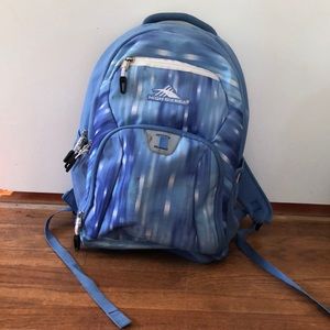 Light blue backpack